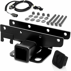 Jeep Tow Hitch Receiver With Wiring Harness For 2007-2018 Jeep Wrangler JK Models