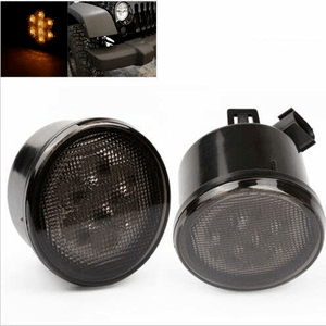 Front LED Turn Signal Light Assembly For 2007~2018 Jeep Wrangler JK Turn Lamp Parking Lights