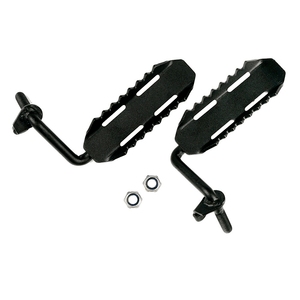 Black Stainless Steel Jeep Front Foot Pegs For 2007-2018 Jeep Wrangler JK 2DR And JKU 4DR