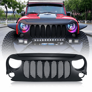 Jeep Wrangler Eagle Eye Beast Grille Grid Grill With Mesh By AUXMART
