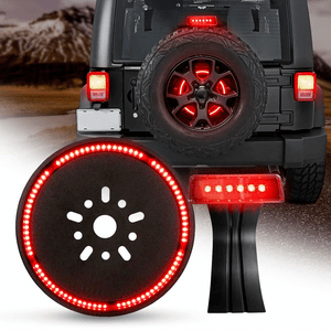 Jeep Spare Tire Brake Light With LED 3rd Third Brake Lights For Jeep Wrangler JK JKU Models