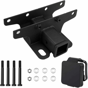 Durable 2018-2021 Jeep Wrangler JL 2-Inch Hitch Receiver Kit Factory Style With Plug