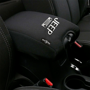 2011-2017 Jeep Wrangler JK Center Console Armrest Cover Pad With Jeep Logo